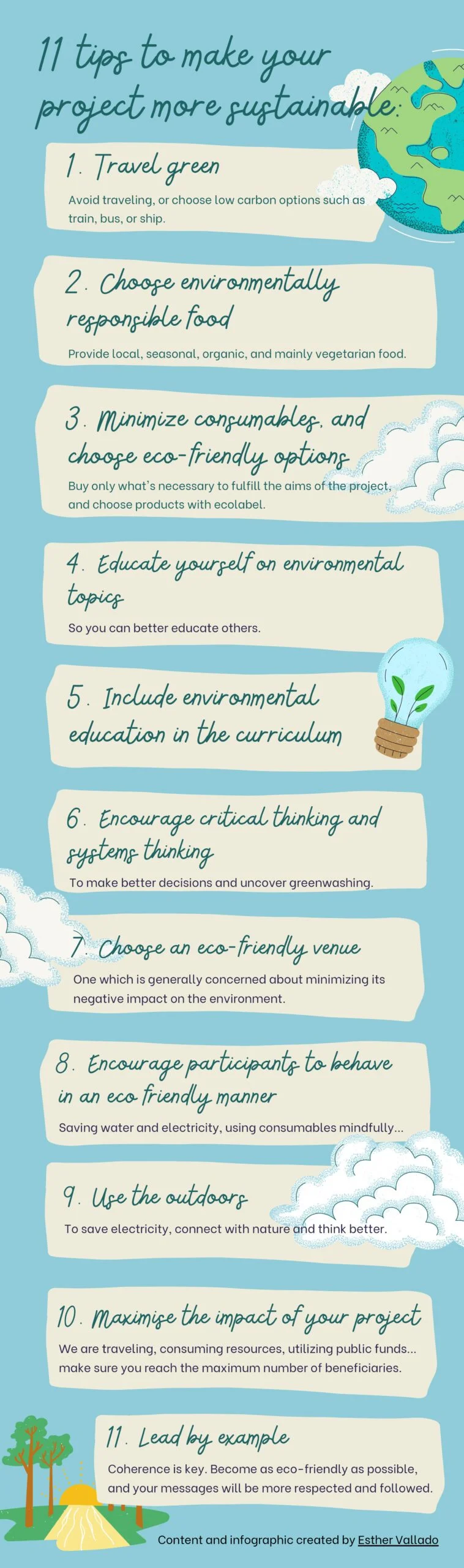 11 tips to make your project more sustainable